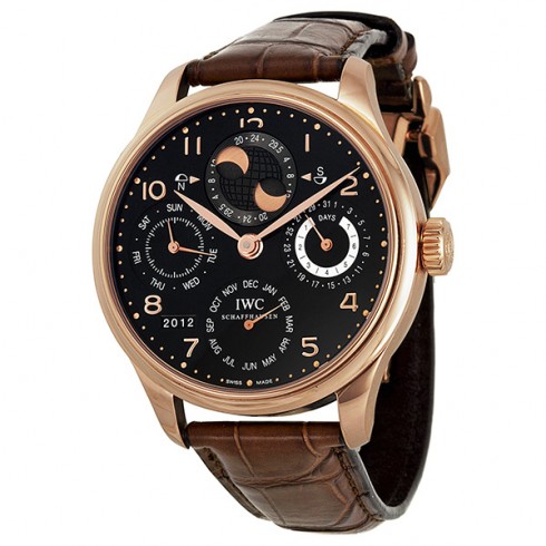 IWC Portuguese Perpetual Calendar Black Dial Men's Watch 5032-02 watches