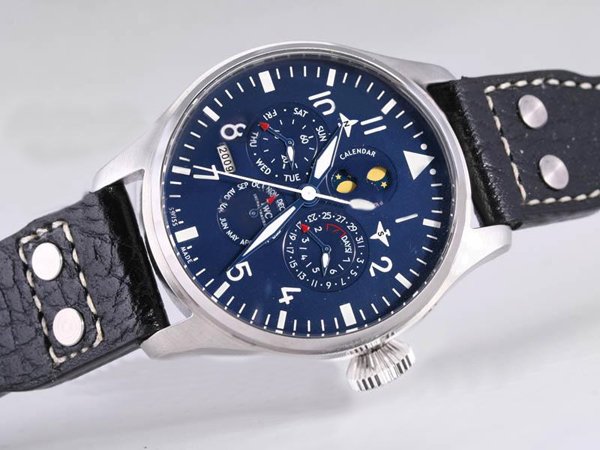 Replica IWC Portuguese Perpetual Calendar IW502119 Stainless Steel Case 46.2mm Blue Dial Watch Watch