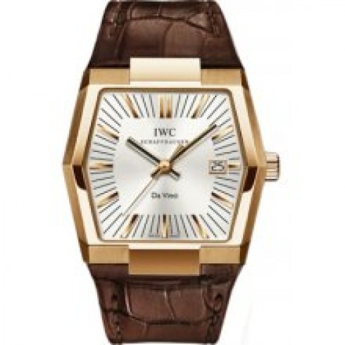 IWC Vintage Da Vinci Silver Dial 18kt Rose Gold Brown Leather Men's Watch IW546103 watches