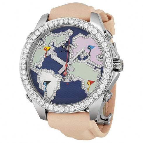 Jacob and Company Diamond Accented Blue Dial Unisex Watch JC124 watches