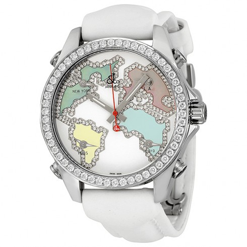 Jacob and Company Five Time Zones Diamond Accented Dial Unisex Watch JCM123 watches