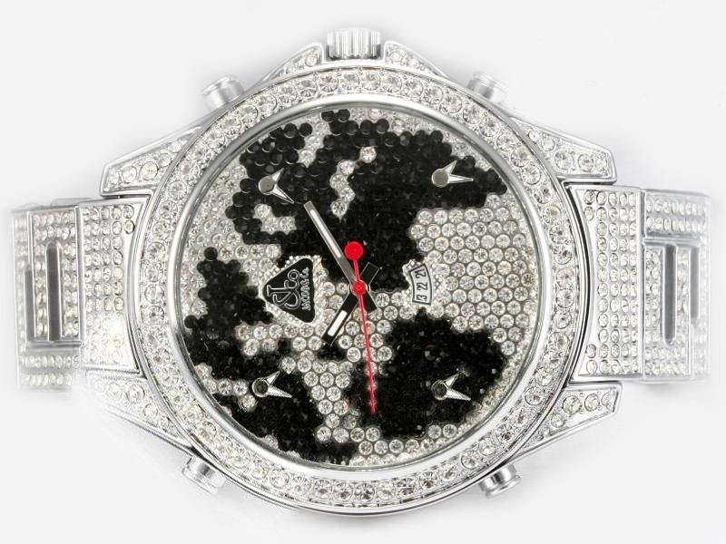 Jacob Co Five Time Zone JC - M47BKDC Round Quartz Black Dial Watch watches