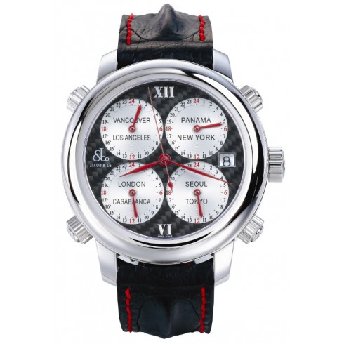 Jacob & Co. H24 Five Time Zone Automatic H24SSCF8 watches