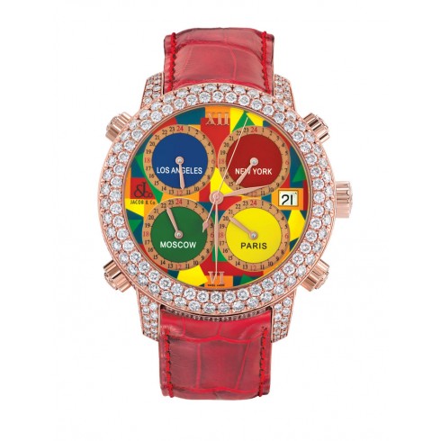 Jacob & Co. H24 Five Time Zone Automatic H24TRGDC watches
