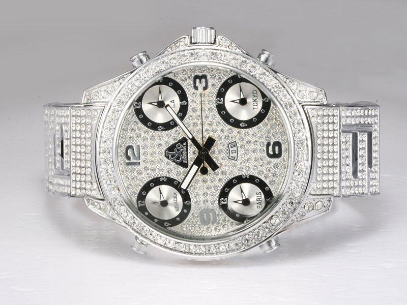 Replica Jacob Co JC - 30P JC - M34 Stainless Steel with Diamond Bezel Quartz Watch Watch
