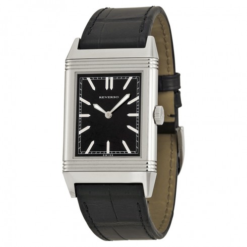 Jaeger Le Coultre Reverso Grande Ultra Thin Black Dial Leather Men's Watch Q2788570 watches