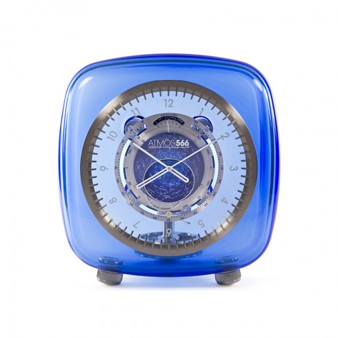Jaeger LeCoultre Atmos 566 by Marc Newson Baccarat Crystal Blue Dial Clock Q5165103 watches