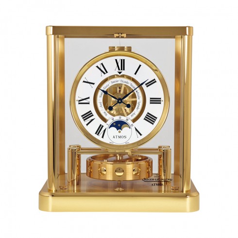 Jaeger LeCoultre Atmos Classique Phases De Lune White Dial Clock Q5111202 watches