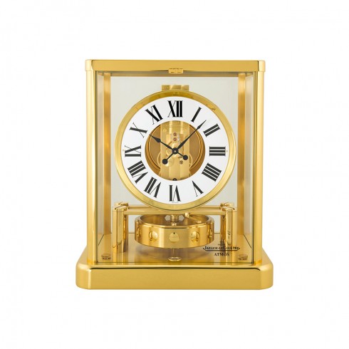 Jaeger LeCoultre Atmos Classique White Dial Yellow Gold Coated Gilt Brass Desk Clock Q5101202 watches