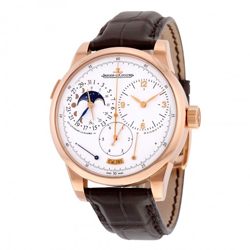 Jaeger LeCoultre Duometre a Quantieme Lunaire Silver Dial Mechanical Men's Watch Q6042521 watches