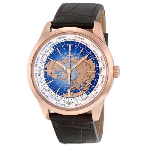 Jaeger LeCoultre Geophysic Universal Time Automatic Blue Lacquer Dial 18kt Pink Gold Men's Watch Q8102520 watches