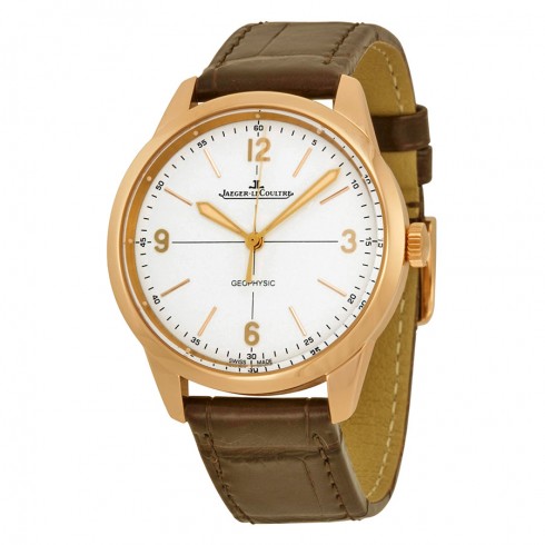 Jaeger LeCoultre Geophysic White Dial 18kt Rose Gold Men's Watch Q8002520 watches