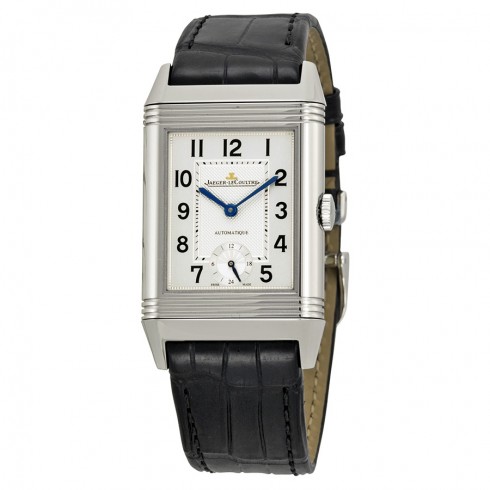 Jaeger Lecoultre Grande Reverso Automatic White Dial Black Leather Men's Watch Q3808420 watches