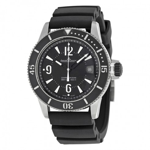 Jaeger LeCoultre Master Compressor Automatic Black Dial Stainless Steel Rubber Men's Watch Q2018670 watches