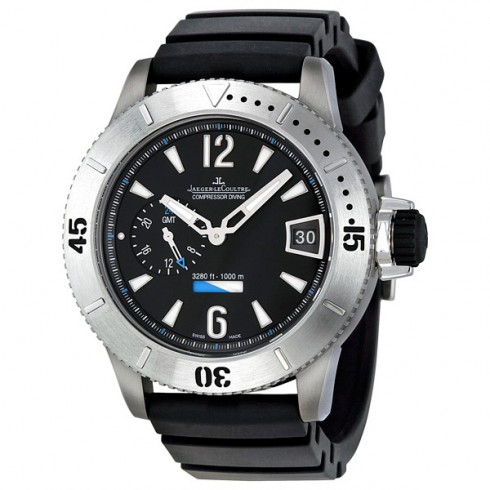 Jaeger LeCoultre Master Compressor Black Dial GMT Men's Watch Q187T670 watches