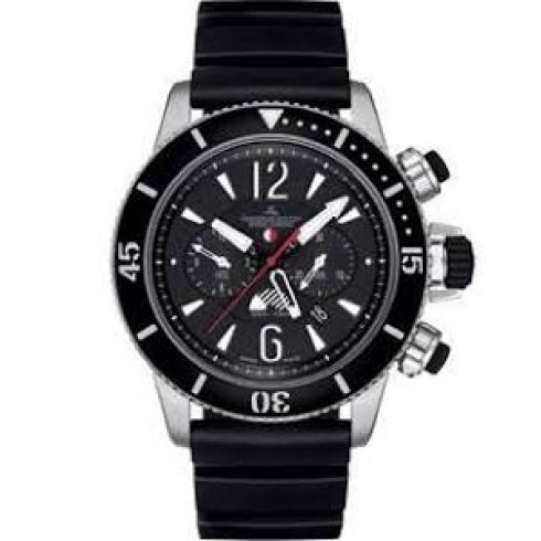 Jaeger LeCoultre Master Compressor Black Dial Rubber Automatic Chronograph Men's Watch Q178T670 watches