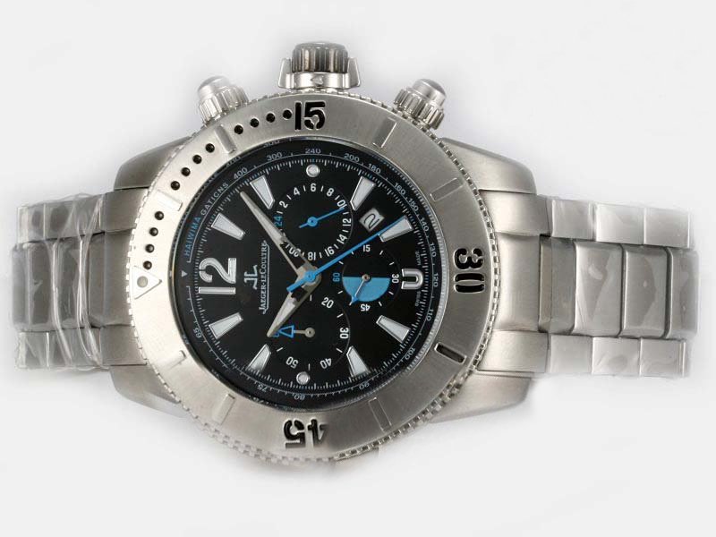 Jaeger-Lecoultre Master Compressor Diving Chronograph Lady 1888120 46mm Black Dial Watch watches