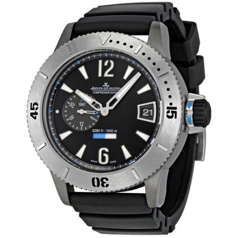 Jaeger LeCoultre Master Compressor Diving GMT Black Dial Men's Watch Q184T670 watches