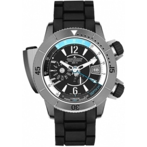 Jaeger LeCoultre Master Compressor Diving Pro Geographic Black Dial Rubber Men's Watch Q185T770 watches