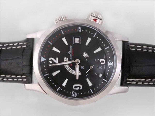Jaeger-Lecoultre Master Compressor Memovox 1702440 41.5mm Black Dial Stainless Steel Case Watch watches
