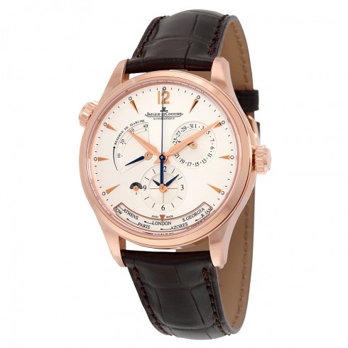 Jaeger LeCoultre Master Control Geographic Silver Dial 18K Pink Gold Automatic Men's Watch Q1422521 watches