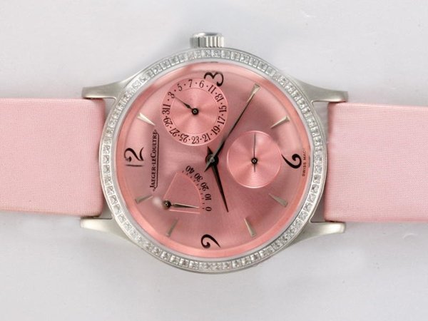 Jaeger-Lecoultre Master Control Reserve de Marche 1488406 Pink Dial Round Automatic Watch watches