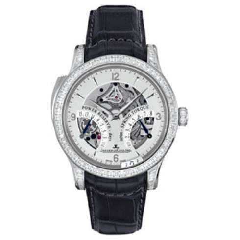 Jaeger LeCoultre Master Control Skeleton Platinum Black Leather Men's Watch Q1646421 watches