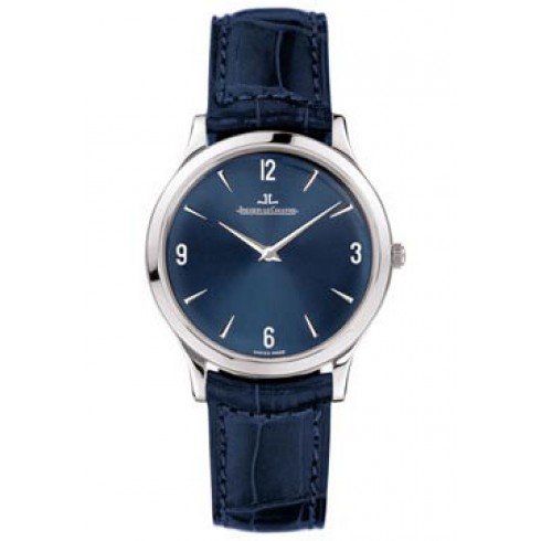 Jaeger LeCoultre Master Control Ultra Thin Blue Dial Platinum and Blue Leather Men's Watch Q1456480 watches