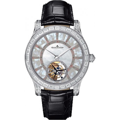 Jaeger LeCoultre Master Grand Tourbillon Silver Moth of Pearl Dial Men's Watch Q1663417 watches