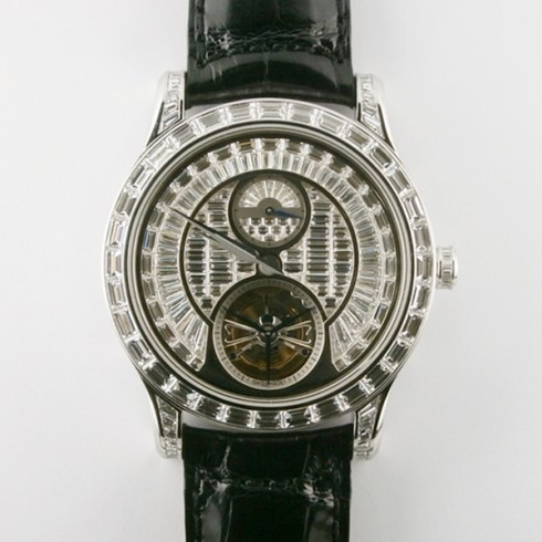 Jaeger LeCoultre Master Grande Tourbillon Pave Square Diamond Dial Men's Watch Q1663410 watches