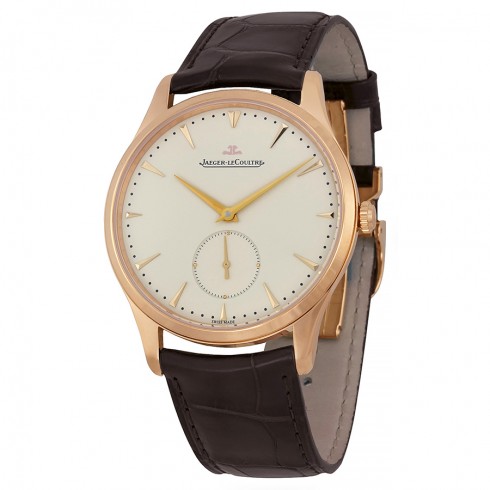 Jaeger LeCoultre Master Grande Ultra Thin Beige Dial Dark Brown Leather Men's Watch Q1352420 watches