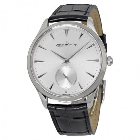 Jaeger LeCoultre Master Ultra Thin Silver Dial Black Leather Men's Watch Q1278420 watches