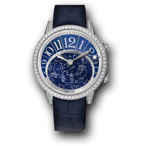 Jaeger LeCoultre Rendez-Vous Celestial Blue Dial Alligator Leather Automatic Ladies Watch Q3483590 watches
