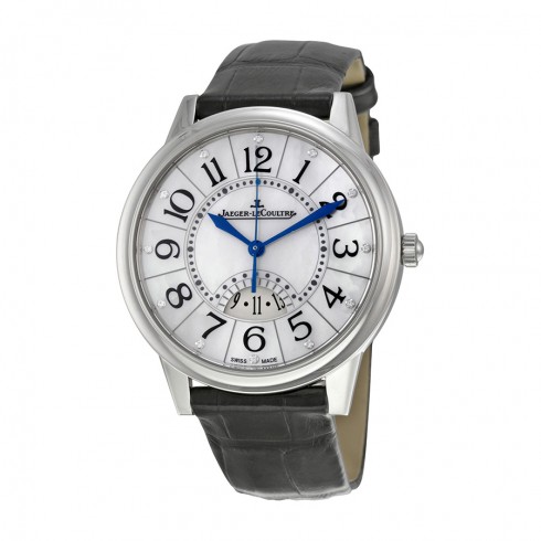 Jaeger LeCoultre Rendez-Vous Date Mother of Pearl Dial Black Leather Men's Watch Q3548490 watches