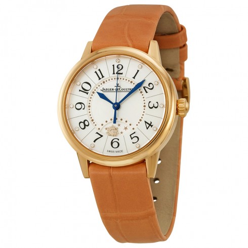 Jaeger Lecoultre Rendez-vous Night & Day Mother of Pearl Dial Gold Leather Ladies Watch Q3462590 watches