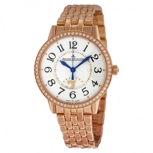 Jaeger LeCoultre Rendez-Vous Silver Dial 18kt Rose Gold Ladies Watch Q3442120 watches