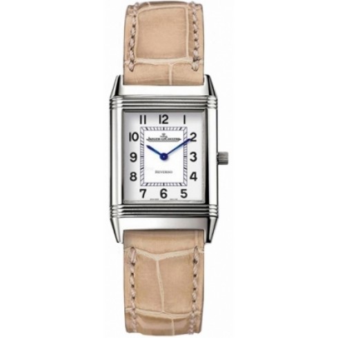 Jaeger LeCoultre Reverso Classique White Dial Beige Leather Ladies Watch Q2518410 watches