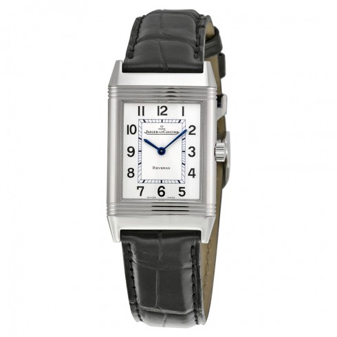 Jaeger LeCoultre Reverso Classique White Dial Black Leather Ladies Watch Q2518412 watches