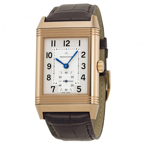 Jaeger LeCoultre Reverso Grande Classique 976 Silver Dial Brown Leather Men's Watch Q3732520 watches