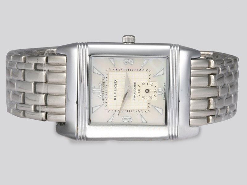 Jaeger-Lecoultre Reverso Grande Taille 2701410 Stainless Steel Case White Dial Rectangle Watch watches