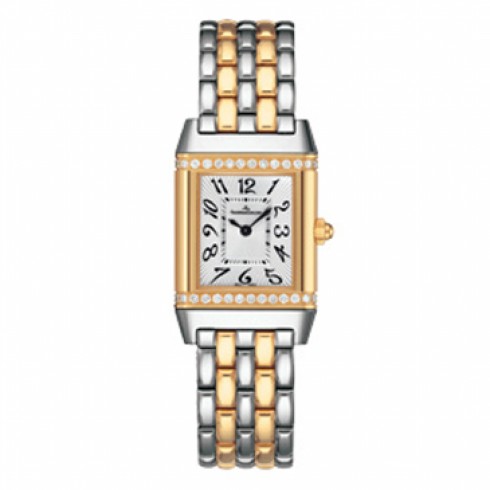 Jaeger LeCoultre Reverso Silver Dial 18kt Gold and Steel Ladies Watch Q2655130 watches