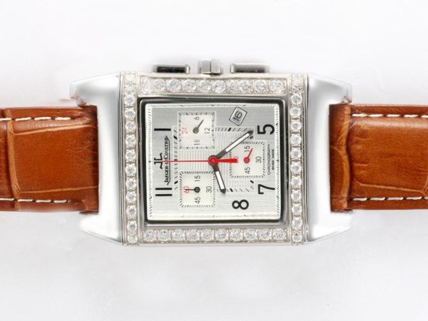 Jaeger-Lecoultre Reverso Squadra Chronograph GMT 7018620 Mens Rectangle Watch watches