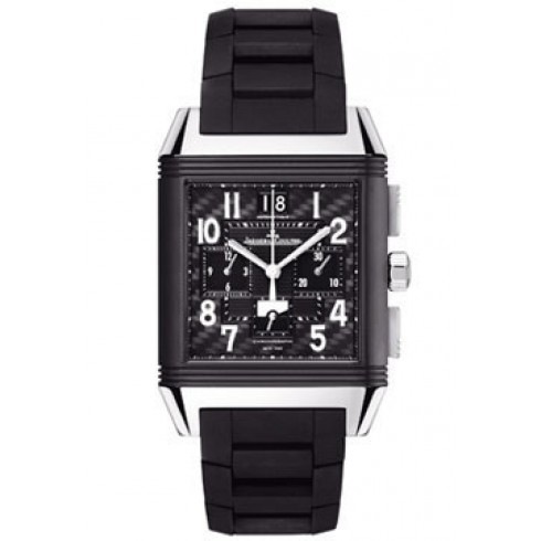 Jaeger LeCoultre Reverso Squadra World Chronograph Black Dial Titanium Ceramic Rubber Men's Watch Q702J67P watches
