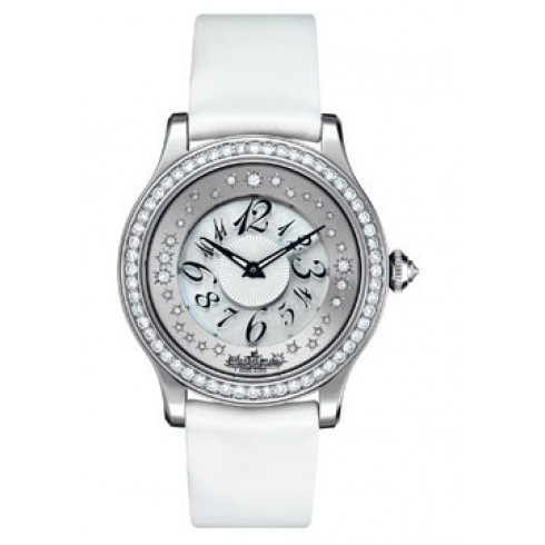 Jaeger LeCoultre Silver Dial 18kt White Gold Satin Ladies Watch Q12034S2 watches