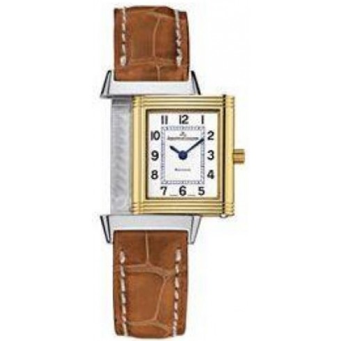 Jaeger LeCoultre White Dial Steel and 18kt Yellow Gold Leather Ladies Watch Q2605410 watches