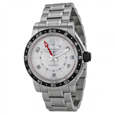 Longines Admiral GMT Silver Dial Stainless Steel Men's Watch L36684766 watches