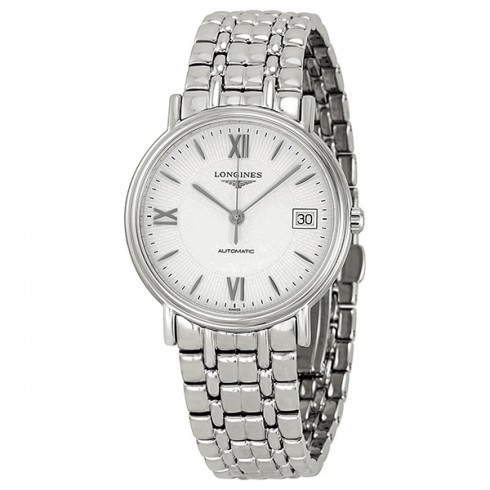 Longines Automatic Silver White Dial Stainless Steel Ladies Watch L48214156 watches