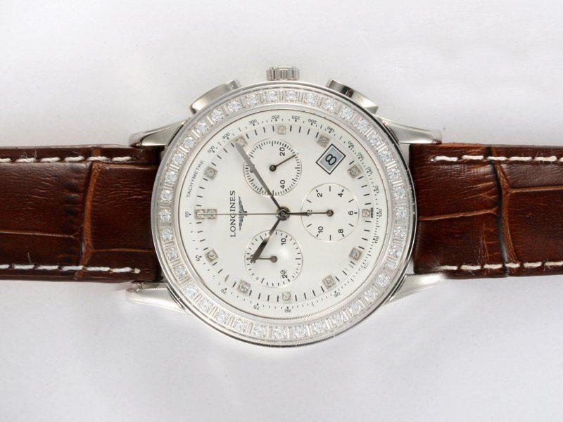 Longines Clous de Paris L2.704.4.16.3 Round Stainless Steel Case Mens Watch watches