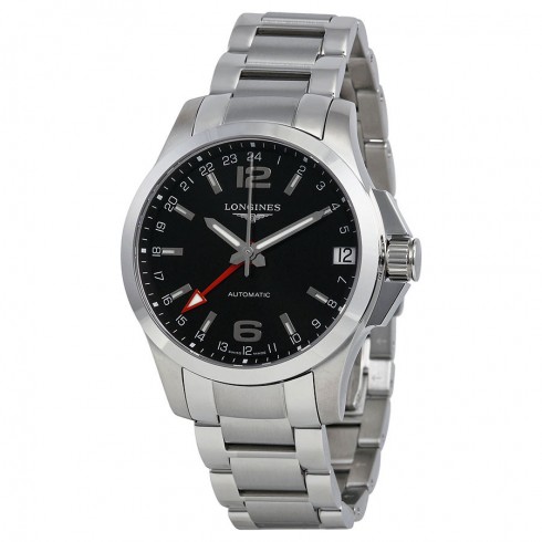 Longines Conquest Automatic Black Dial Stainless Steel Men's Watch L3.687.4.56.6 watches