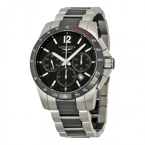 Longines Conquest Automatic Chronograph Black Dial Men's Watch L2.744.4.56.7 watches
